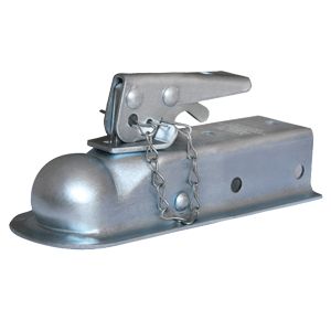 Husky Towing 87074 Strait 2-1/2" Wide Chan Mnt Bolt-On 3500 LB Grs Wt Cp 2" Ball Wedge Latch Raw - Truck Part Superstore