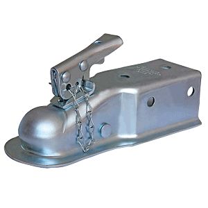 Husky Towing 87076 Strait 3" Wide Channel Mnt Bolt-On 6K Gross Wt Cap 2" Ball Wedge Latch Raw - Truck Part Superstore