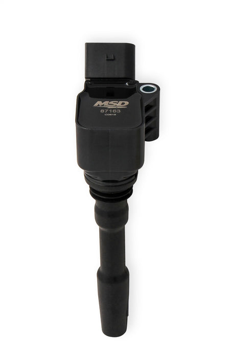 MSD 87163 Blaster Direct Ignition Coil; Direct Bolt-In Replacement; Black; Single; - Truck Part Superstore