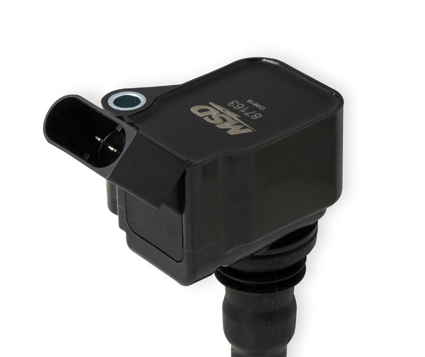 MSD 87163 Blaster Direct Ignition Coil; Direct Bolt-In Replacement; Black; Single; - Truck Part Superstore