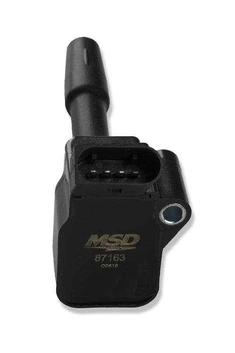 MSD 87163 Blaster Direct Ignition Coil; Direct Bolt-In Replacement; Black; Single; - Truck Part Superstore