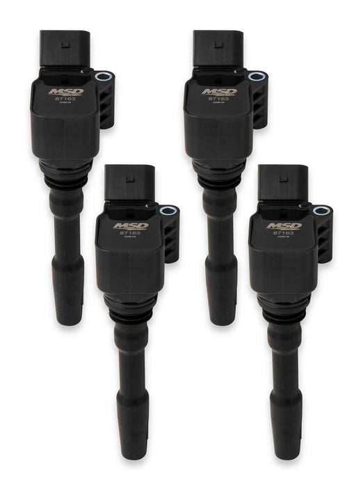 MSD 871643 Blaster Direct Ignition Coil Set; Direct Bolt-In Replacement; Black; 4 pk.; - Truck Part Superstore