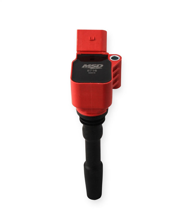 MSD 8716 Blaster Direct Ignition Coil; Direct Bolt-In Replacement; Red; Single; - Truck Part Superstore