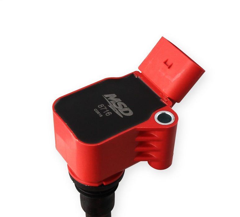MSD 8716 Blaster Direct Ignition Coil; Direct Bolt-In Replacement; Red; Single; - Truck Part Superstore
