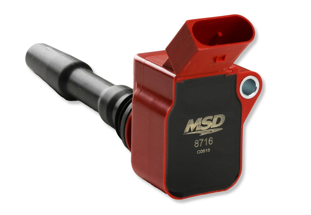 MSD 8716 Blaster Direct Ignition Coil; Direct Bolt-In Replacement; Red; Single; - Truck Part Superstore