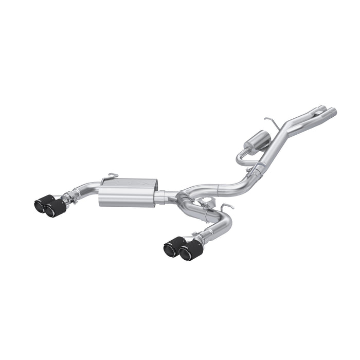 MBRP Exhaust S46103CF T304 Stainless Steel with Quad Carbon Fiber Tips. - Truck Part Superstore