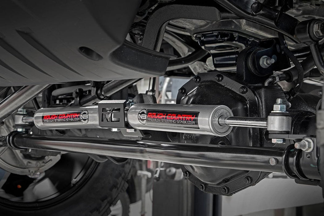 Rough Country 87304 Jeep N3 Dual Steering Stabilizer 18-20 Wrangler JL Gladiator JT Rough Country - Truck Part Superstore