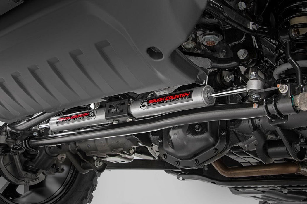 Rough Country 87304 Jeep N3 Dual Steering Stabilizer 18-20 Wrangler JL Gladiator JT Rough Country - Truck Part Superstore
