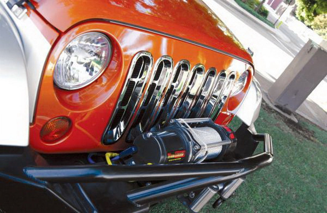 Rampage 87511 Grille Inserts; Chrome; - Truck Part Superstore
