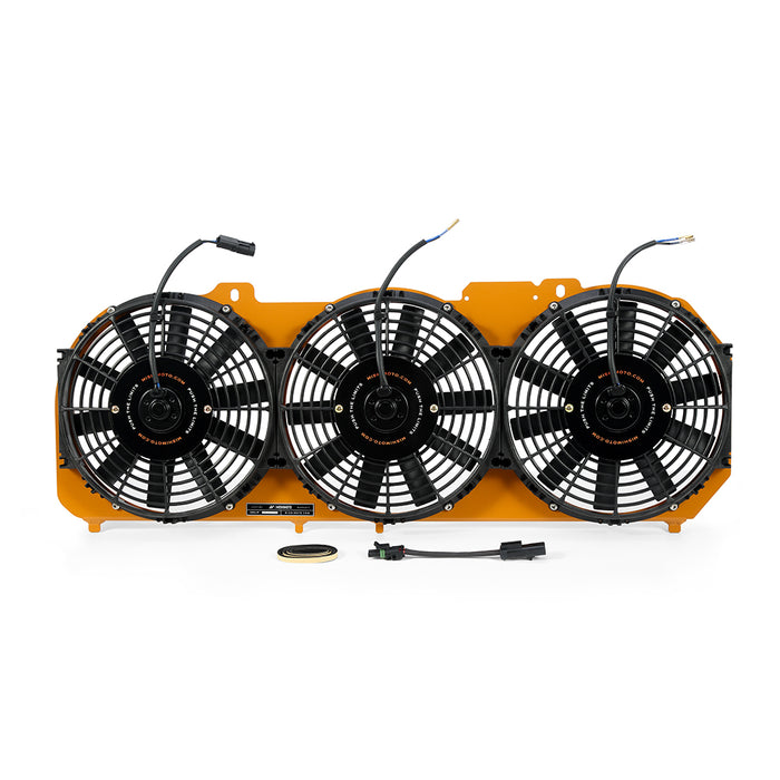 Mishimoto MMFS-XJ-89GD Performance Aluminum Fan Shroud, fits Jeep Cherokee XJ 4.0L 1989-2001, Gold - Truck Part Superstore