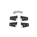 Rampage 87641 Door Hinges; For Use w/Full Or Half Doors; Black Powder Coat Stainless; 2 Pair; - Truck Part Superstore