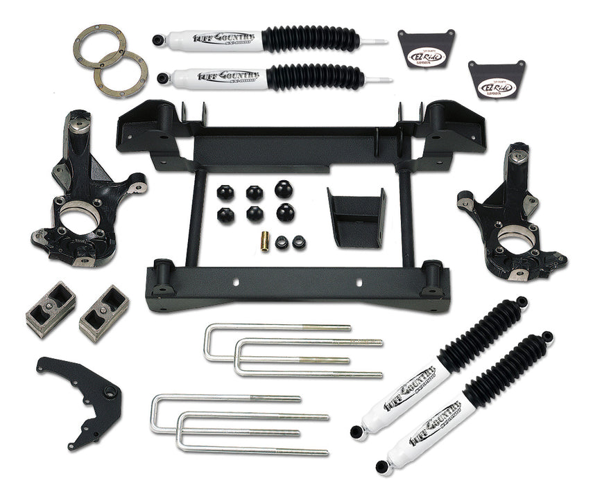 Tuff Country 14985KN 4 Inch Lift Kit 01-10 Silverado/Sierra 2500HD w/ SX8000 Shocks w/1 Piece Sub Frame Tuff Country - Truck Part Superstore