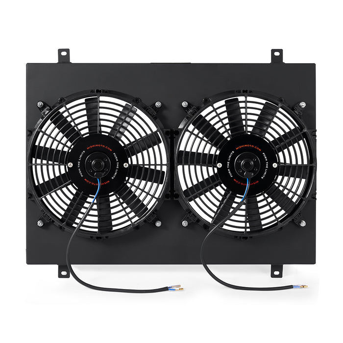 Mishimoto MMFS-MUS-79BK Performance Aluminum Radiator Fan Shroud Kit, fits Ford Mustang 1979-1993, Black - Truck Part Superstore