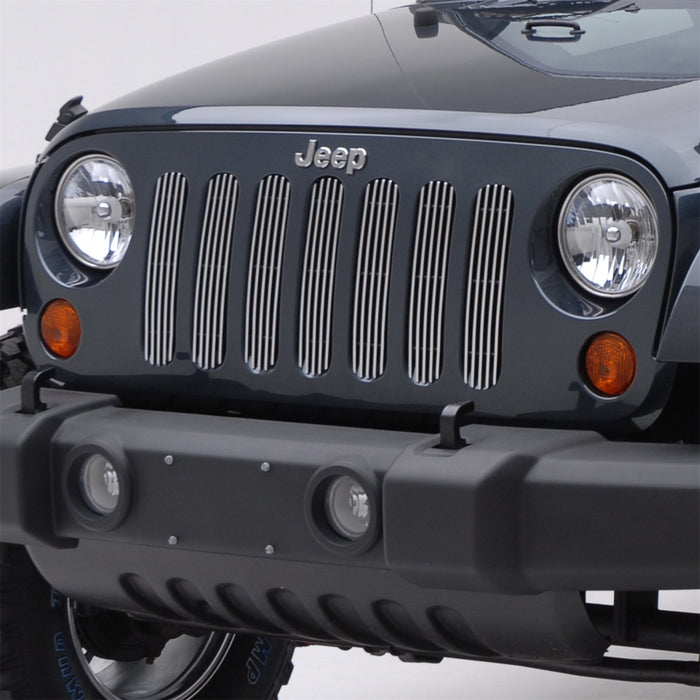 Smittybilt 878132 Billet Grille Overlay 07-18 Wrangler JK Smittybilt - Truck Part Superstore