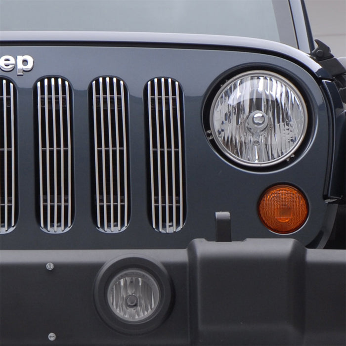 Smittybilt 878132 Billet Grille Overlay 07-18 Wrangler JK Smittybilt - Truck Part Superstore