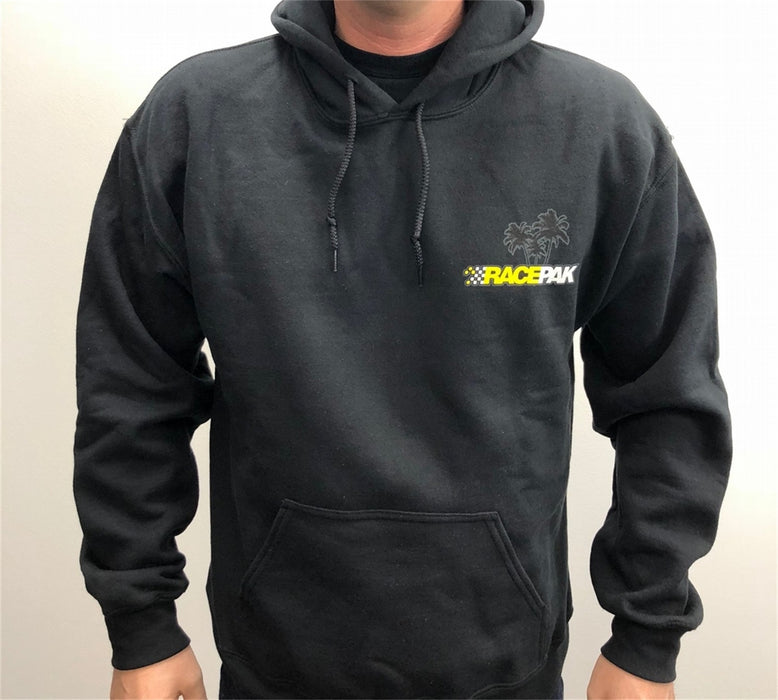 Racepak 880-PM-SSP-2XL Racepak Sweatshirt; 2XL; Hoodie; Orange County Palm Tree; Black; - Truck Part Superstore