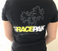 Racepak 880-PM-WTBK-XL Short Sleeve Racepak T-Shirt; X-Large; Ladies Style; Black Logo; - Truck Part Superstore