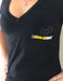 Racepak 880-PM-WTBK-XL Short Sleeve Racepak T-Shirt; X-Large; Ladies Style; Black Logo; - Truck Part Superstore
