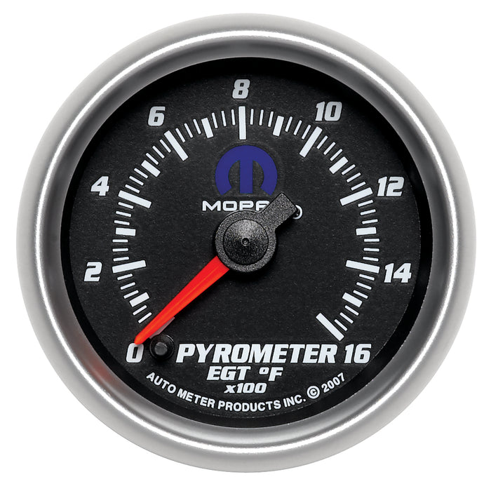 AutoMeter 880017 GAUGE; PYROMETER (EGT); 2 1/16in.; 1600deg.F; DIGITAL STEPPER MOTOR; BLACK; MOPA - Truck Part Superstore
