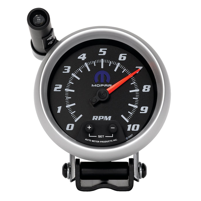 AutoMeter 880023 GAUGE; TACH; 3 3/4in.; 10K RPM; PEDESTAL W/EXT. QUICK-LITE; BLACK; MOPAR - Truck Part Superstore