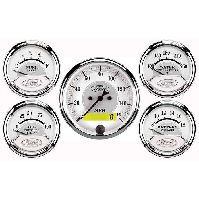 AutoMeter 880087 GAUGE KIT; 5 PC.; 3 1/8in./2 1/16in.; ELEC. SPEEDOMETER; FORD MASTERPIECE - Truck Part Superstore