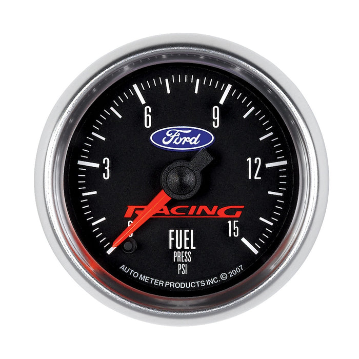 AutoMeter 880107 GAUGE; FUEL PRESS; 2 1/16in.; 15PSI; DIGITAL STEPPER MOTOR; FORD RACING - Truck Part Superstore