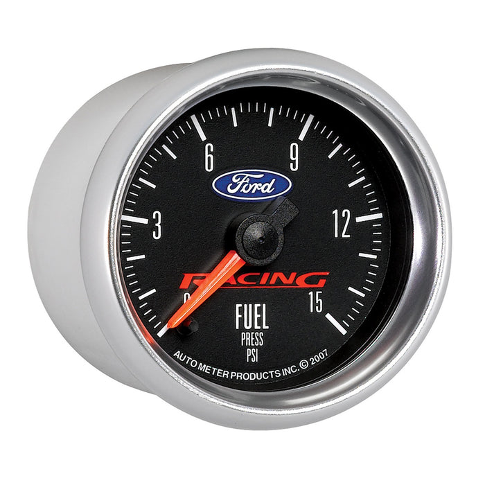 AutoMeter 880107 GAUGE; FUEL PRESS; 2 1/16in.; 15PSI; DIGITAL STEPPER MOTOR; FORD RACING - Truck Part Superstore