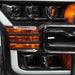 AlphaRex 880152 LED Projector Headlights Plank Style Design Matte Black - Truck Part Superstore