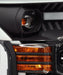 AlphaRex 880156 Projector Headlights Plank Style Design Matte Black - Truck Part Superstore