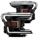 AlphaRex 880186 Projector Headlights Plank Style Design Matte Black - Truck Part Superstore