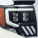 AlphaRex 880190 LED Projector Headlights Plank Style Design Gloss Black - Truck Part Superstore
