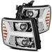 AlphaRex 880204 Projector Headlights Plank Style Design Chrome - Truck Part Superstore