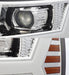 AlphaRex 880204 Projector Headlights Plank Style Design Chrome - Truck Part Superstore
