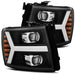 AlphaRex 880205 Projector Headlights Plank Style Design Black - Truck Part Superstore