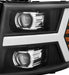 AlphaRex 880205 Projector Headlights Plank Style Design Black - Truck Part Superstore