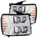 AlphaRex 880207 LED Projector Headlights Plank Style Design Chrome - Truck Part Superstore