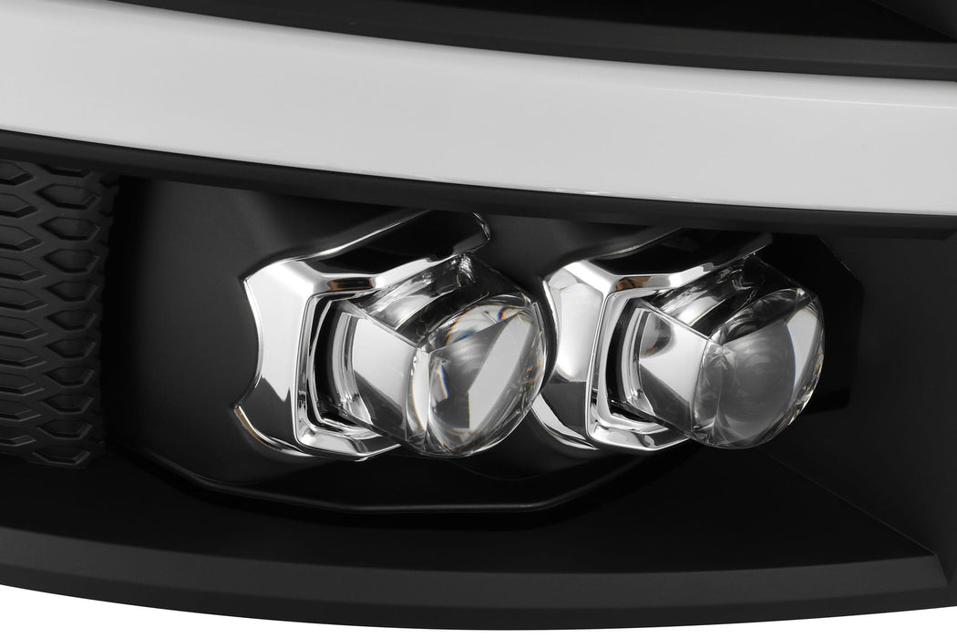 AlphaRex 880208 LED Projector Headlights Plank Style Design Gloss Black - Truck Part Superstore