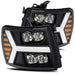 AlphaRex 880209 LED Projector Headlights Plank Style Design Black - Truck Part Superstore