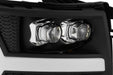 AlphaRex 880209 LED Projector Headlights Plank Style Design Black - Truck Part Superstore