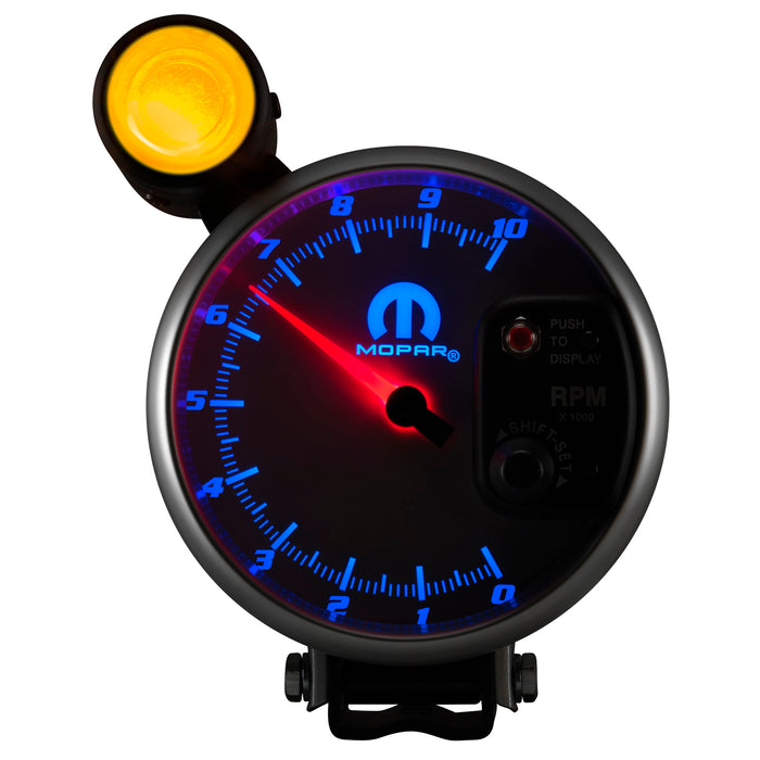 AutoMeter 880248 GAUGE; TACHOMETER; 5in.; 10K RPM; PEDESTAL W/EXT. SHIFT-LITE; WHITE; MOPAR - Truck Part Superstore