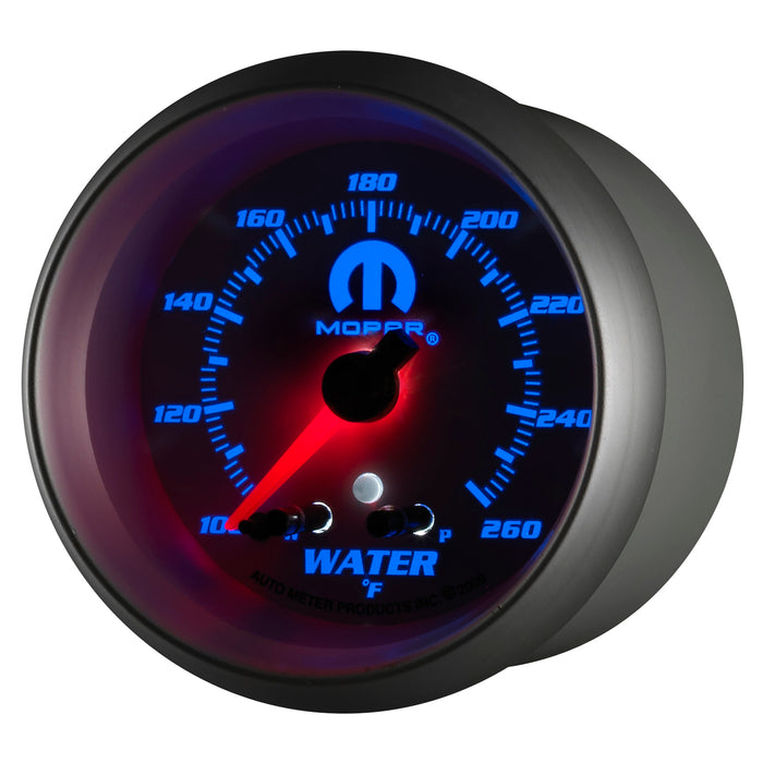 AutoMeter 880250 GAUGE; WATER TEMP; 2 5/8in.; 260deg.F; STEPPER MOTOR W/PEAK/WARN; WHITE; MOPAR - Truck Part Superstore