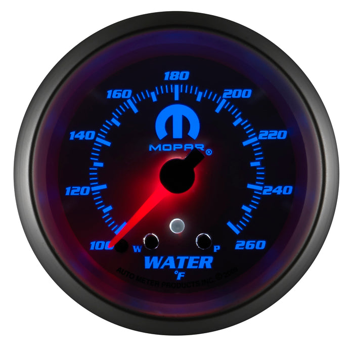 AutoMeter 880250 GAUGE; WATER TEMP; 2 5/8in.; 260deg.F; STEPPER MOTOR W/PEAK/WARN; WHITE; MOPAR - Truck Part Superstore