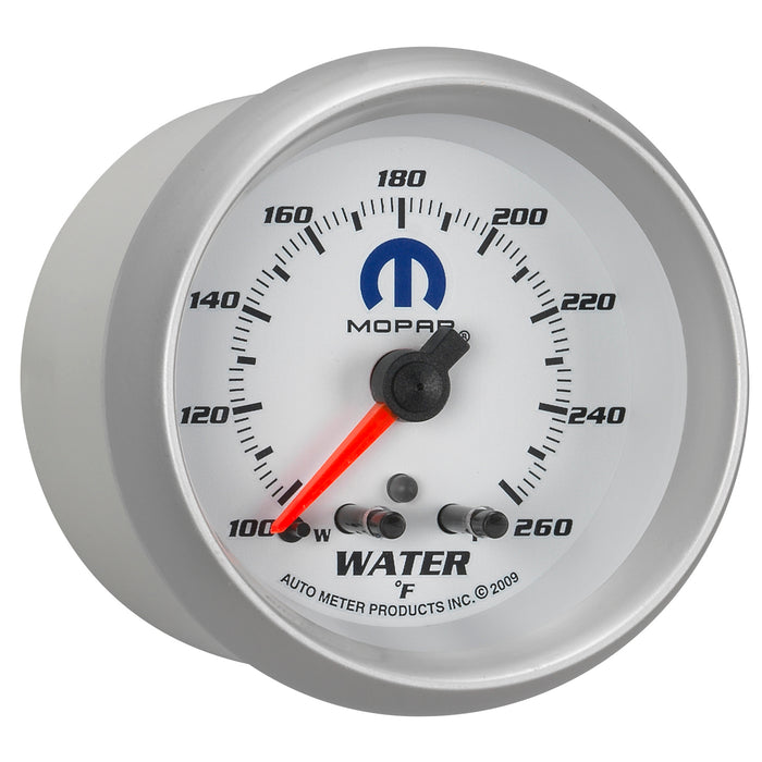 AutoMeter 880250 GAUGE; WATER TEMP; 2 5/8in.; 260deg.F; STEPPER MOTOR W/PEAK/WARN; WHITE; MOPAR - Truck Part Superstore
