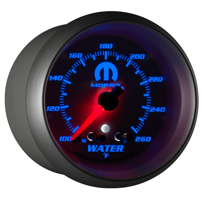 AutoMeter 880250 GAUGE; WATER TEMP; 2 5/8in.; 260deg.F; STEPPER MOTOR W/PEAK/WARN; WHITE; MOPAR - Truck Part Superstore