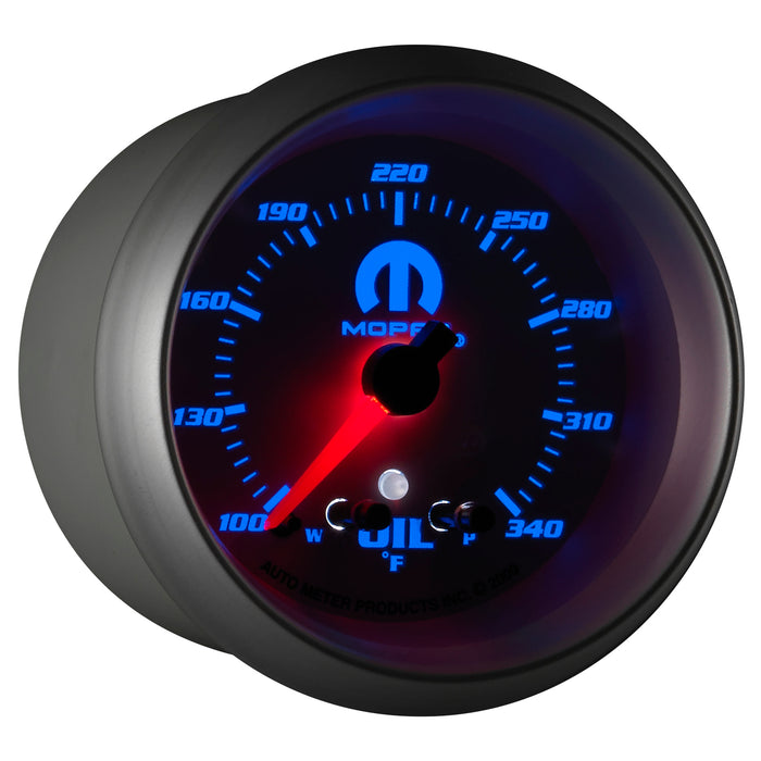 AutoMeter 880251 GAUGE; OIL TEMP; 2 5/8in.; 340deg.F; STEPPER MOTOR W/PEAK/WARN; WHITE; MOPAR - Truck Part Superstore