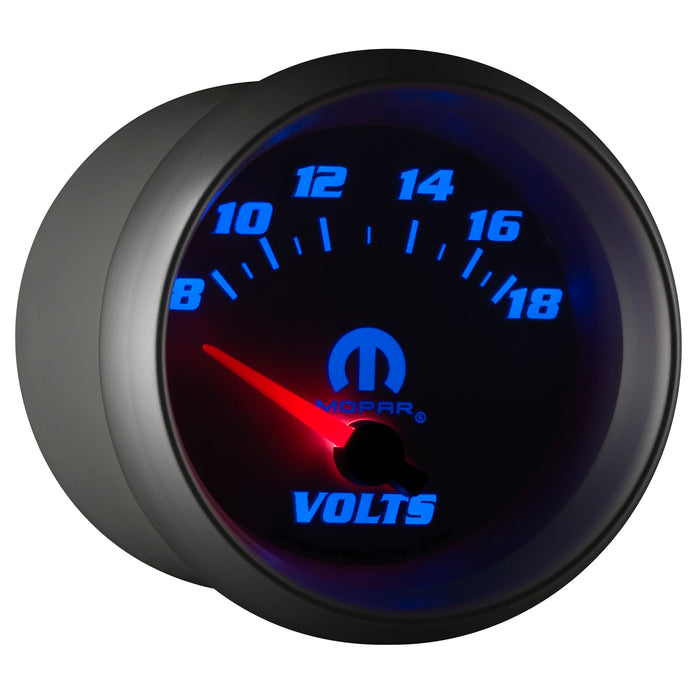 AutoMeter 880252 GAUGE; VOLTMETER; 2 5/8in.; 18V; ELECTRIC; WHITE; MOPAR - Truck Part Superstore