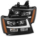AlphaRex 880284 Projector Headlights Plank Style Design Gloss Black - Truck Part Superstore