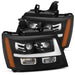 AlphaRex 880285 Projector Headlights Plank Style Design Matte Black - Truck Part Superstore