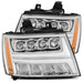AlphaRex 880286 LED Projector Headlights Plank Style Design Chrome - Truck Part Superstore