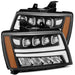 AlphaRex 880288 LED Projector Headlights Plank Style Design Black - Truck Part Superstore